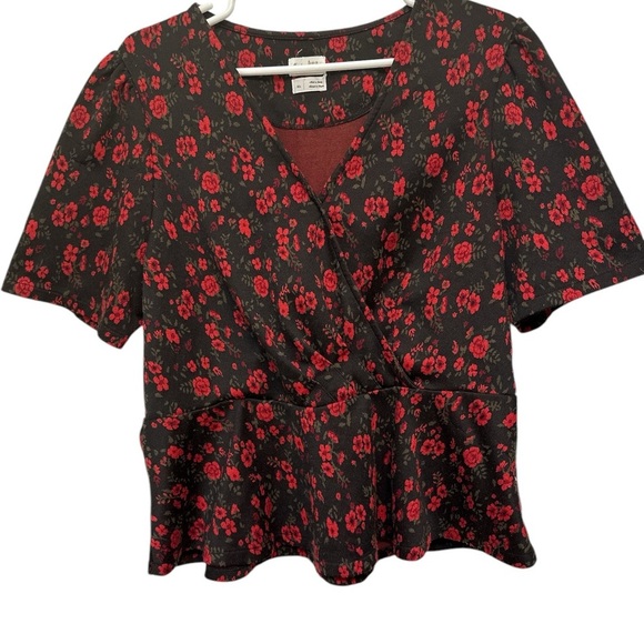 Meadow Rue Anthropologie Women Blouse Top Shirt Floral - Picture 1 of 5